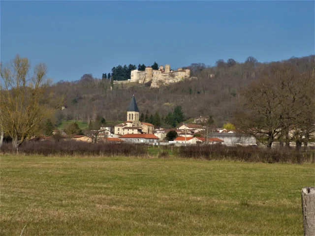 Vue Sur Le Bourg De Ravel Et Son Chateau Credit Mdt